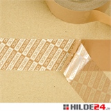 Sicherheitsklebeband - Sicherheitssiegelband mit Schriftzug OPENED VOID, braun-transluzent, 50 mm x 50 lfm | HILDE24 GmbH